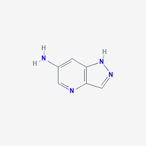 molecular formula C6H6N4 B1378424 6-Amino-1H-pyrazolo[4,3-b]pyridine CAS No. 1352397-37-5