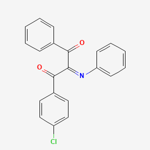 molecular formula C21H14ClNO2 B13784247 Propane-1,3-dione, 1-(4-chlorophenyl)-2-(phenylimino)-3-phenyl- CAS No. 92630-45-0