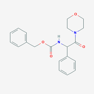 molecular formula C20H22N2O4 B1378426 Benzyl N-[2-(morpholin-4-YL)-2-oxo-1-phenylethyl]carbamate CAS No. 1393441-65-0