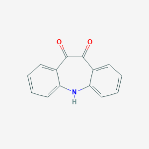 molecular formula C14H9NO2 B137843 Dibenzazepine-10,11-dione CAS No. 19579-83-0