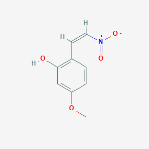 molecular formula C9H9NO4 B13784303 2-HYDROXY-4-METHOXY-beta-NITROSTYRENE 
