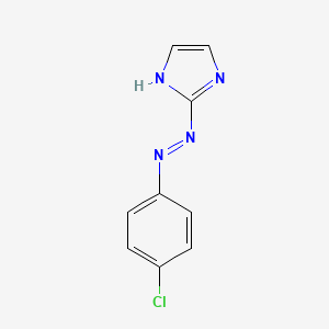molecular formula C9H7ClN4 B13784316 2-[(4-Chlorophenyl)azo]-1h-imidazole CAS No. 63589-28-6