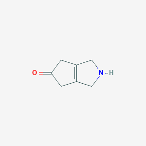 molecular formula C7H9NO B13784320 2,3,4,6-tetrahydro-1H-cyclopenta[c]pyrrol-5-one 