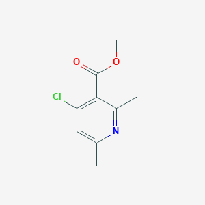 molecular formula C9H10ClNO2 B1378438 Methyl 4-chloro-2,6-dimethylpyridine-3-carboxylate CAS No. 1423028-30-1