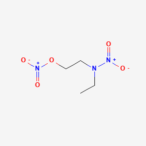 molecular formula C4H9N3O5 B13784390 2-(Ethylnitroamino)ethyl nitrate CAS No. 85068-73-1