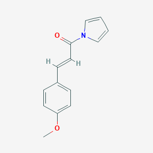 molecular formula C14H13NO2 B137844 1-(4-甲氧基肉桂酰)吡咯 CAS No. 736140-70-8