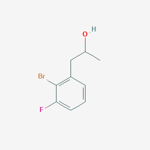 molecular formula C9H10BrFO B1378440 1-(2-Bromo-3-fluorophenyl)propan-2-ol CAS No. 1394042-02-4