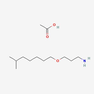 molecular formula C13H29NO3 B13784404 3-(Isooctyloxy)propylammonium acetate CAS No. 68379-12-4