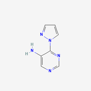 4-(1H-pyrazol-1-yl)pyrimidin-5-amine