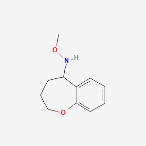 molecular formula C11H15NO2 B1378443 N-methoxy-2,3,4,5-tetrahydro-1-benzoxepin-5-amine CAS No. 1394042-49-9