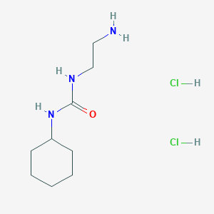 molecular formula C9H21Cl2N3O B1378445 3-(2-Aminoethyl)-1-cyclohexylurea dihydrochloride CAS No. 1394041-31-6