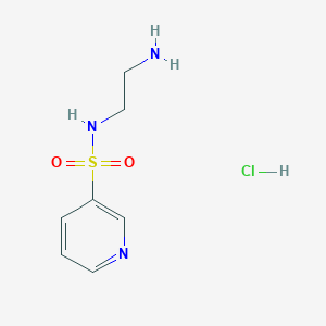 molecular formula C7H12ClN3O2S B1378451 N-(2-aminoethyl)pyridine-3-sulfonamide hydrochloride CAS No. 1423032-16-9