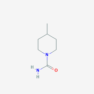 molecular formula C7H14N2O B13784534 1-Piperidinecarboxamide,4-methyl-(9CI) 