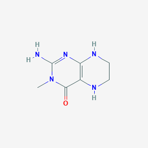 molecular formula C7H11N5O B13784611 2-Amino-3-methyl-5,6,7,8-tetrahydropteridin-4(3H)-one CAS No. 941-89-9