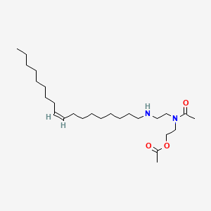 molecular formula C26H50N2O3 B13784618 2-[N-[2-[(Z)-Octadec-9-enylamino]ethyl]acetamido]ethyl acetate CAS No. 94006-18-5