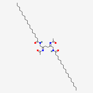 molecular formula C46H86N4O4 B13784676 N,N'-[Ethane-1,2-diylbis[(acetylimino)ethane-1,2-diyl]]distearamide CAS No. 93923-73-0