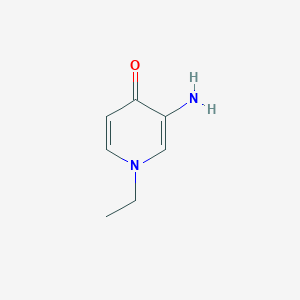 molecular formula C7H10N2O B1378469 3-Amino-1-ethyl-1,4-dihydropyridin-4-one CAS No. 1423025-23-3