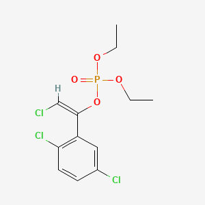 molecular formula C12H14Cl3O4P B13784741 Diethyl 1-(2,5-dichlorophenyl)-2-chlorovinyl phosphate CAS No. 71363-59-2