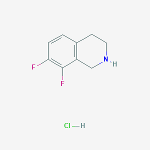 molecular formula C9H10ClF2N B1378475 7,8-Difluoro-1,2,3,4-tetrahydroisoquinoline hydrochloride CAS No. 1394662-70-4