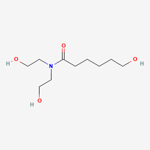 molecular formula C10H21NO4 B13784774 Hexanamide, 6-hydroxy-N,N-bis(2-hydroxyethyl)- CAS No. 68052-21-1