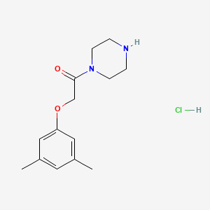 2-(3,5-Dimethylphenoxy)-1-(piperazin-1-yl)ethan-1-one hydrochloride