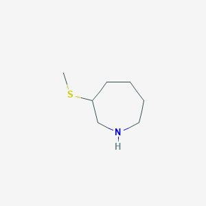 molecular formula C7H15NS B1378480 3-(甲硫基)氮杂环己烷 CAS No. 1423031-54-2