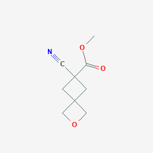 molecular formula C9H11NO3 B1378482 Methyl 6-cyano-2-oxaspiro[3.3]heptane-6-carboxylate CAS No. 1423033-43-5
