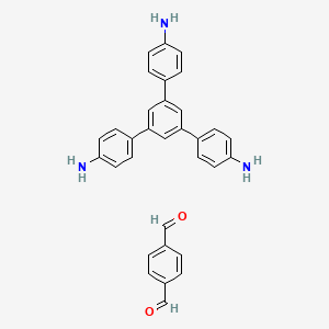 molecular formula C32H27N3O2 B13784820 Tpb-TP-cof 