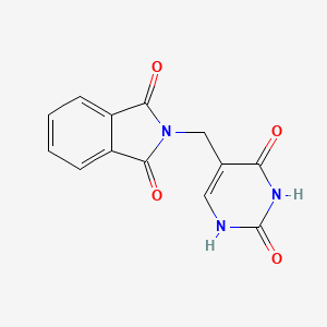 molecular formula C13H9N3O4 B13784827 N-(2,4-Dioxo-1,2,3,4-tetrahydro-pyrimidin-5-ylmethyl)-phthalimide 