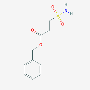 molecular formula C10H13NO4S B1378483 Benzyl 3-sulfamoylpropanoate CAS No. 1394738-31-8