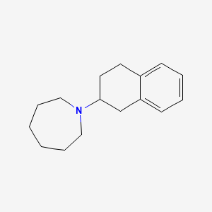molecular formula C16H23N B13784866 Hexahydro-1-(1,2,3,4-tetrahydronaphthalen-2-yl)-1H-azepine CAS No. 23853-47-6