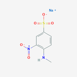 molecular formula C7H7N2NaO5S B13784892 Sodium;4-(methylamino)-3-nitrobenzenesulfonate 