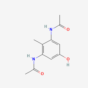 molecular formula C11H14N2O3 B13784895 N,N'-(5-Hydroxy-2-methyl-1,3-phenylene)diacetamide 