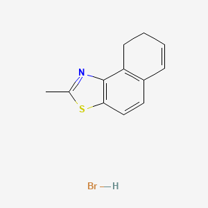 molecular formula C12H12BrNS B13784899 8,9-Dihydro-2-methylnaphtho(1,2-d)thiazole hydrobromide CAS No. 63467-32-3