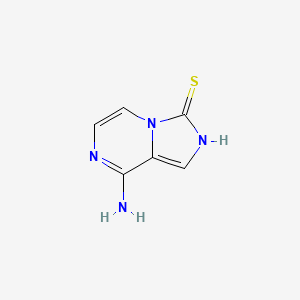 molecular formula C6H6N4S B13784902 8-Aminoimidazo[1,5-A]pyrazine-3-thiol 
