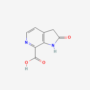 molecular formula C8H6N2O3 B1378491 6-Aza-2-oxindole-7-carboxylic acid CAS No. 1190318-92-3