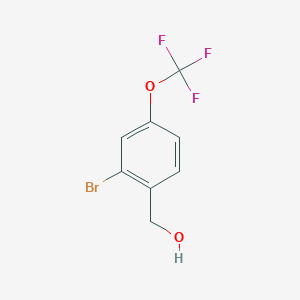 molecular formula C8H6BrF3O2 B1378492 2-Bromo-4-(trifluoromethoxy)benzyl alcohol CAS No. 1316273-53-6