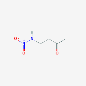 molecular formula C4H8N2O3 B13784930 N-nitro-N-(3-oxobutyl)amine 