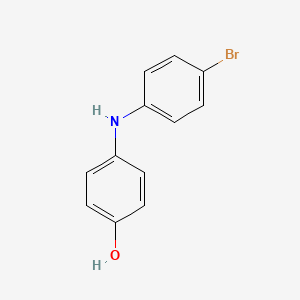 molecular formula C12H10BrNO B13784940 4-Bromo-4'-hydroxydiphenylamine 