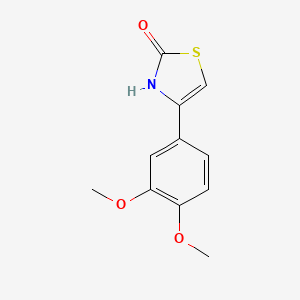 molecular formula C11H11NO3S B13784959 4-(3,4-Dimethoxyphenyl)-1,3-thiazol-2(3H)-one CAS No. 92288-69-2