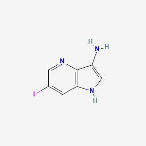 molecular formula C7H6IN3 B1378496 6-Iodo-1H-pyrrolo[3,2-b]pyridin-3-amine CAS No. 1260383-31-0