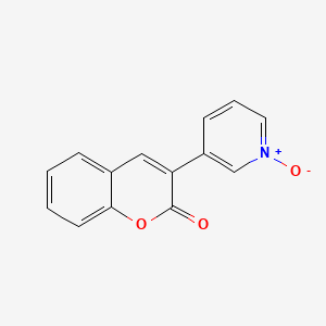 molecular formula C14H9NO3 B13785061 Coumarin, 3-(3-pyridyl)-, N-oxide CAS No. 958-55-4