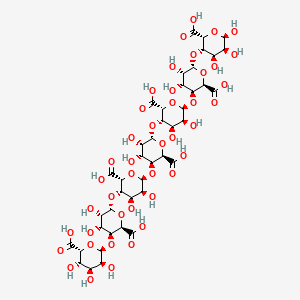 molecular formula C42H58O43 B13785065 L-heptaguluronic acid heptasodium salt 