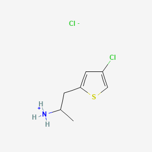molecular formula C7H11Cl2NS B13785120 Ethylamine, 1-(4-chloro-2-thenyl)-, hydrochloride CAS No. 67482-60-4