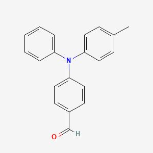 molecular formula C20H17NO B13785151 Benzaldehyde, 4-[(4-methylphenyl)phenylamino]- CAS No. 89115-21-9