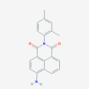 molecular formula C20H16N2O2 B137852 1H-Benz[de]isoquinoline-1,3(2H)-dione, 6-amino-2-(2,4-dimethylphenyl)- CAS No. 144246-02-6