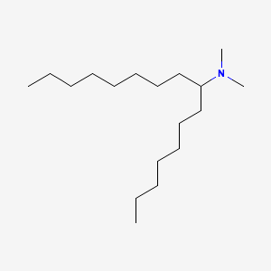 molecular formula C18H39N B13785237 N,N-Dimethyl-1-heptylnonylamine CAS No. 24539-84-2