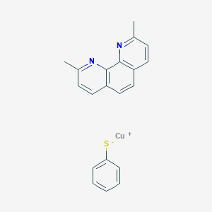 molecular formula C20H17CuN2S B137853 (2,9-Dimethyl-1,10-phenanthroline)(thiophenolato)copper(I) CAS No. 130808-14-9