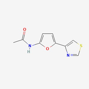 molecular formula C9H8N2O2S B13785312 Acetamide, N-(5-(4-thiazolyl)-2-furanyl)- CAS No. 83487-82-5