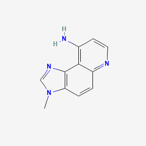 molecular formula C11H10N4 B13785419 3-Methylimidazo[4,5-f]quinolin-9-amine 